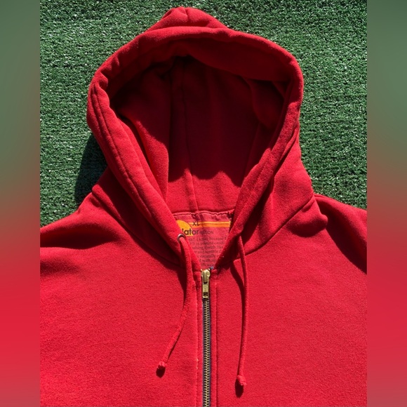 Aviator Nation Lightning Bolt Red Full Zip Hoodie Men’s Size XL - Picture 4 of 10
